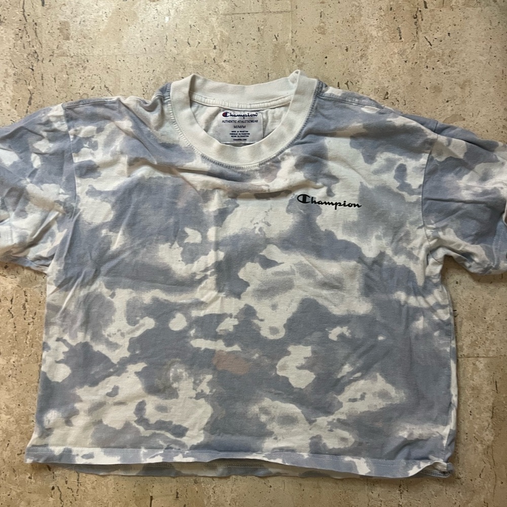 Champion Tie Dye Crop Top Size Medium